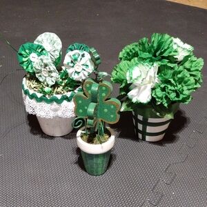 St Patrick's Decorative Flower Pots